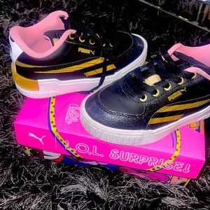 Brand New size 11C black and gold LOL surprise Pumas
